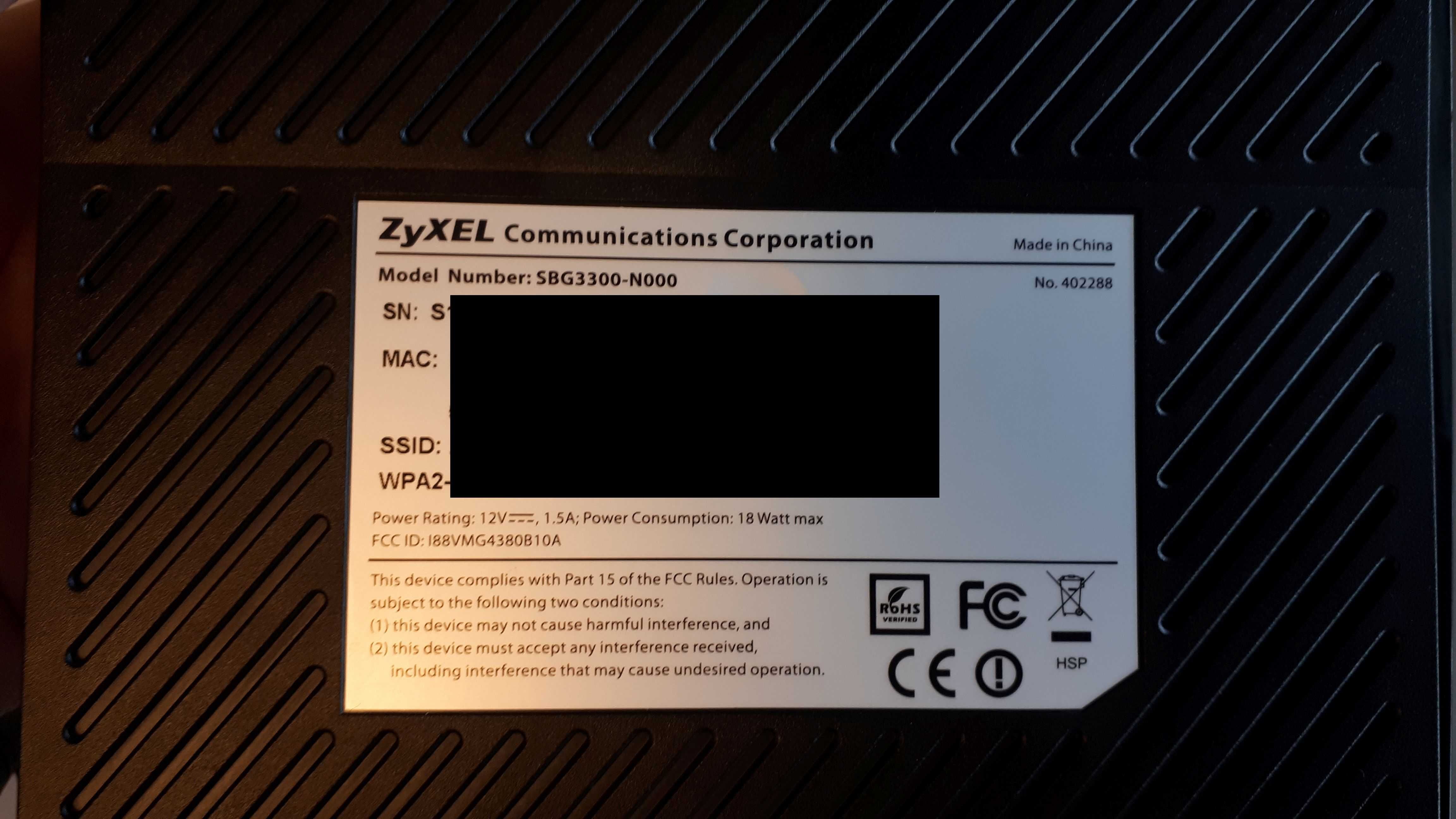 Router ZyXel SBG3300-n000, używany