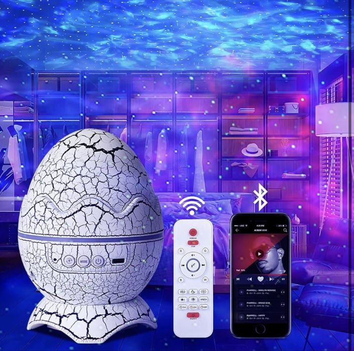 Projektor gwiazd, jajo dinozaura z głośnikiem