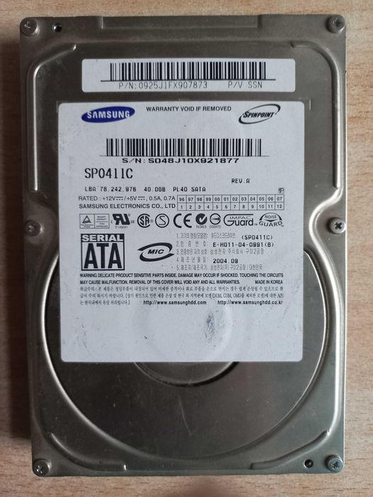 Жорстки диски. Оперативна память