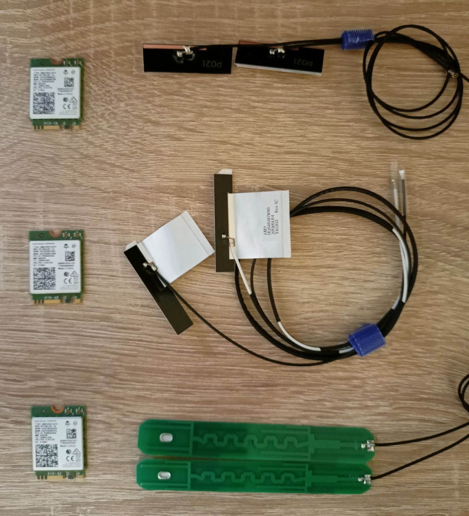 Адаптер WiFi 6 Intel АХ200 + пара антен 2,5 /3 / 8 dBi внутрішні
