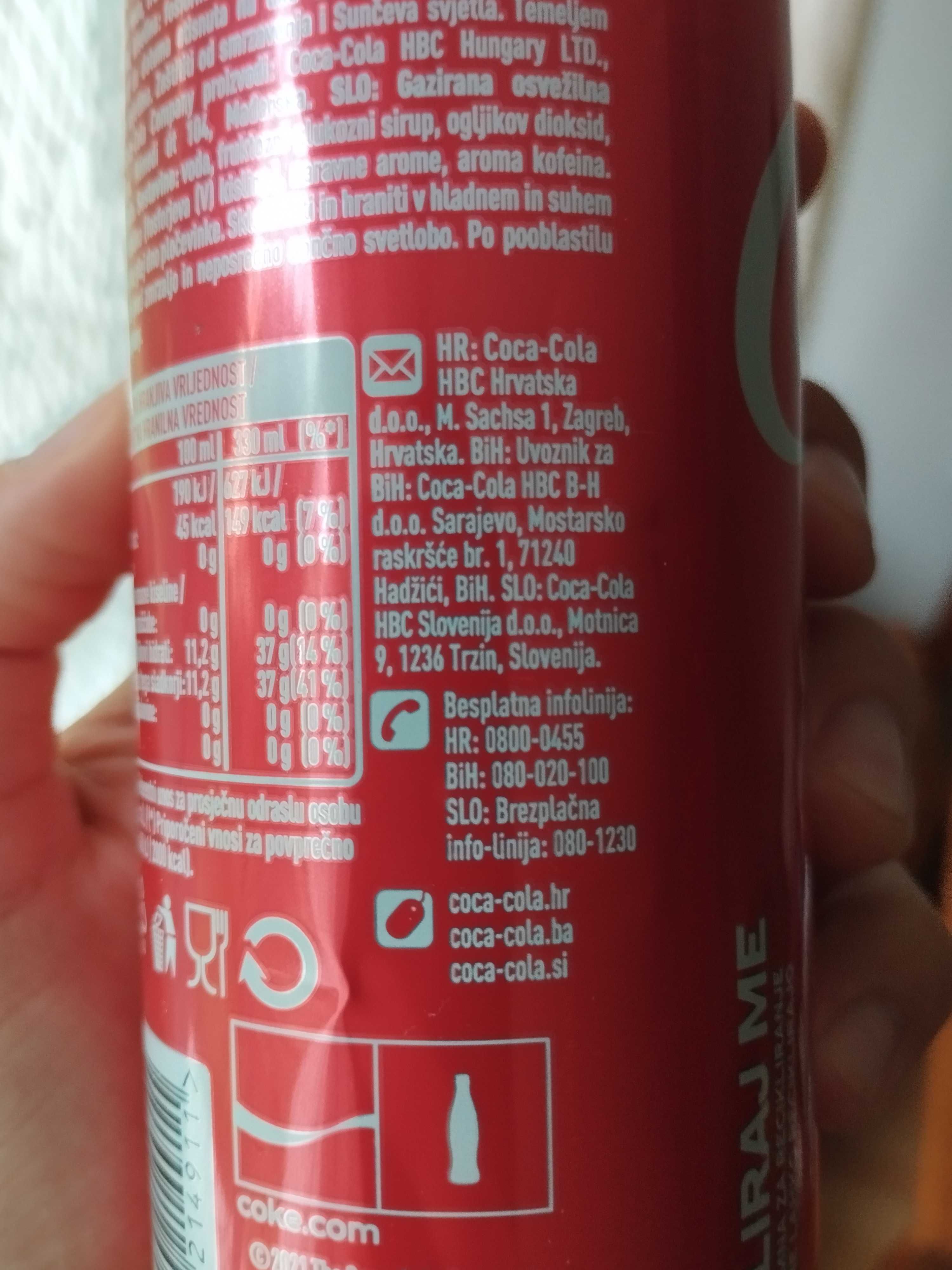 Puszka Coca Cola Słowenia