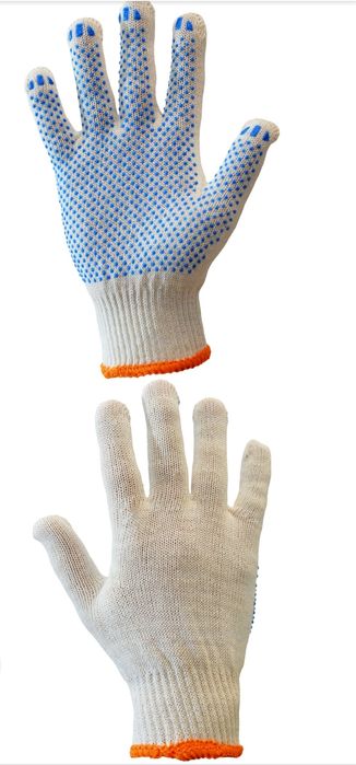 Перчатки с точкой из ПВХ