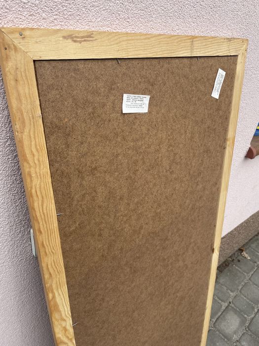 Lustro dębowe PRL nowe