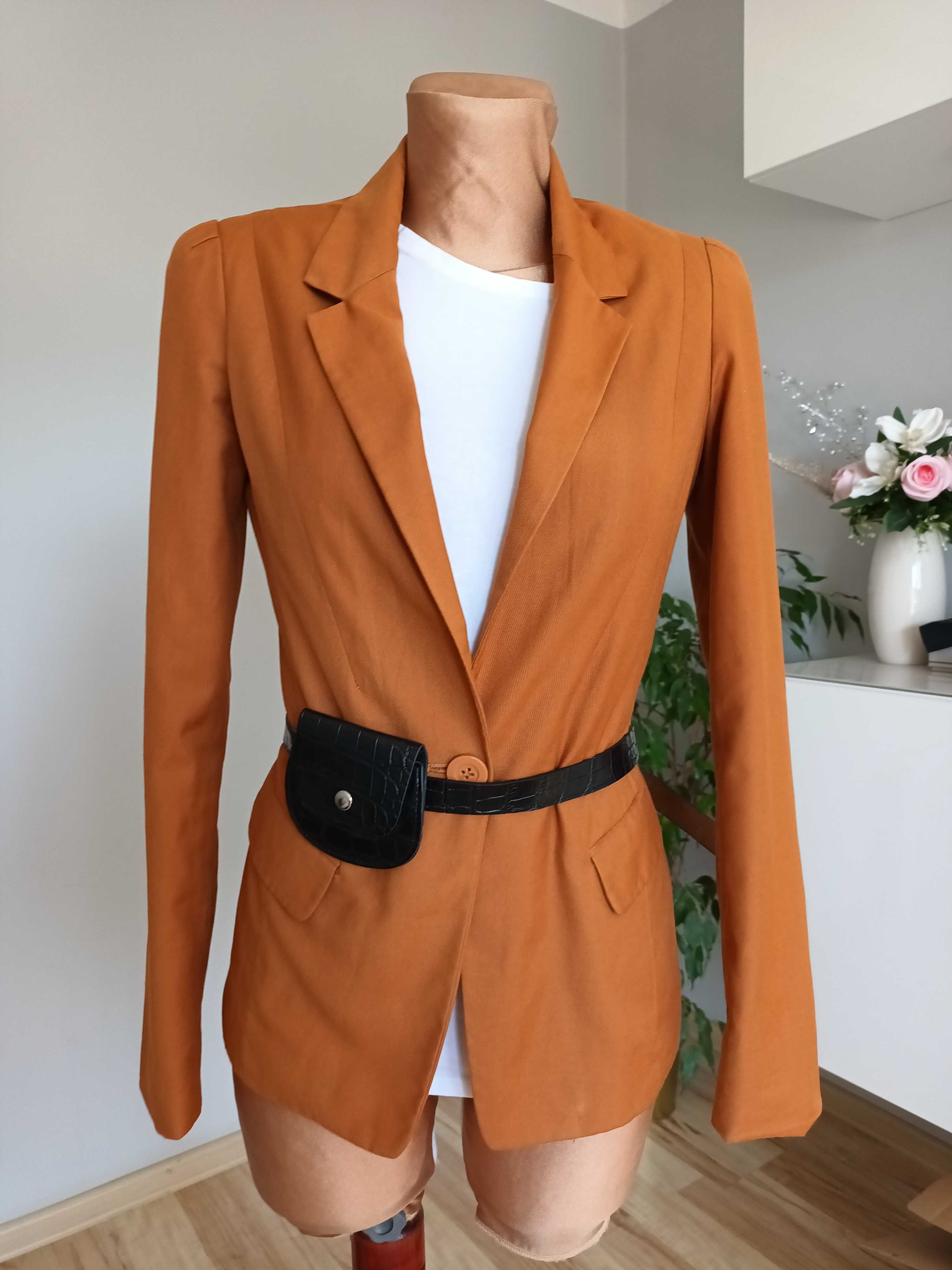 Marynarka camel Bershka S 36