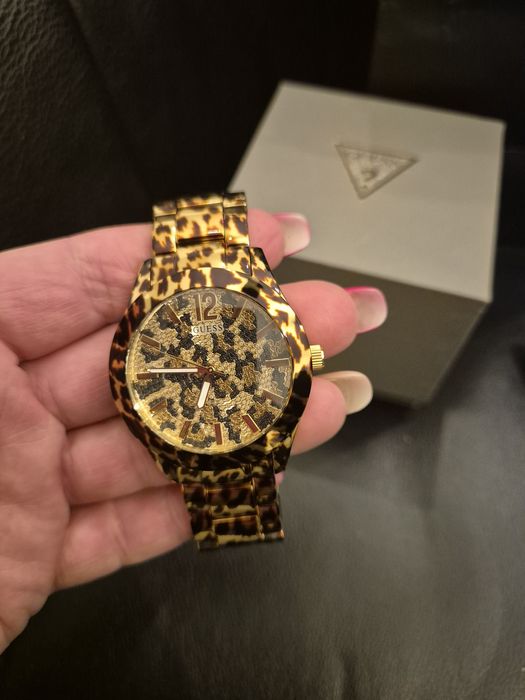 Zegarek damski Guess Leopard
