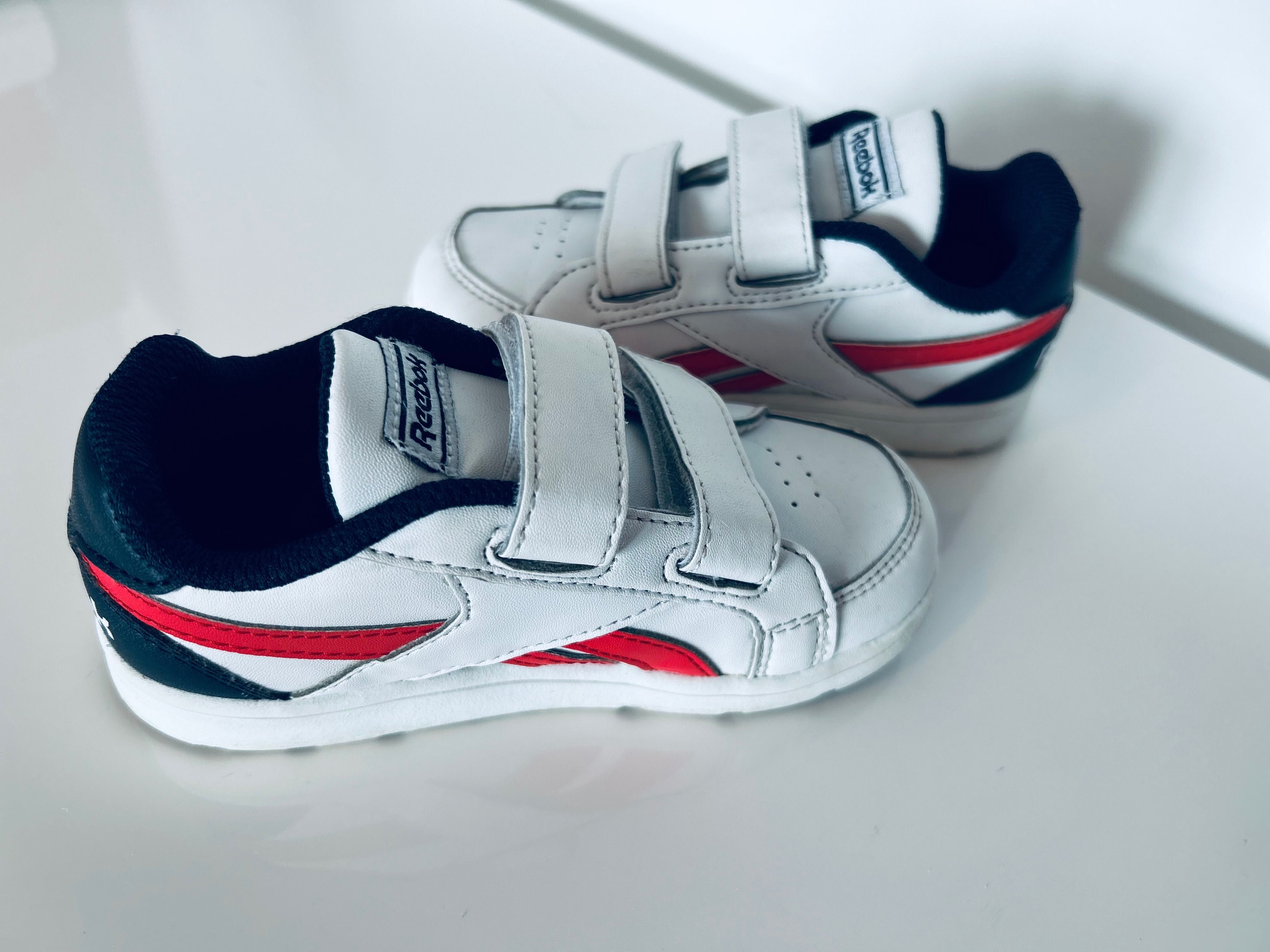 Reebok sneakersy niskie dziecięce białe roz. 24/25 na rzep wiosenne