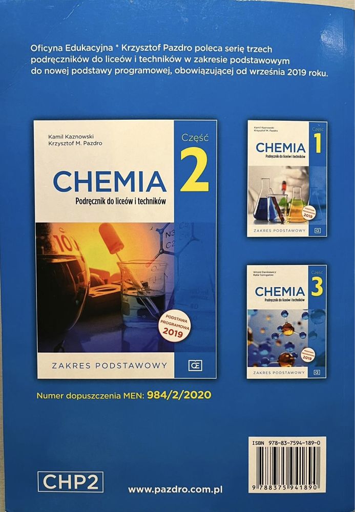 Chemia 3 zakres podstawowy