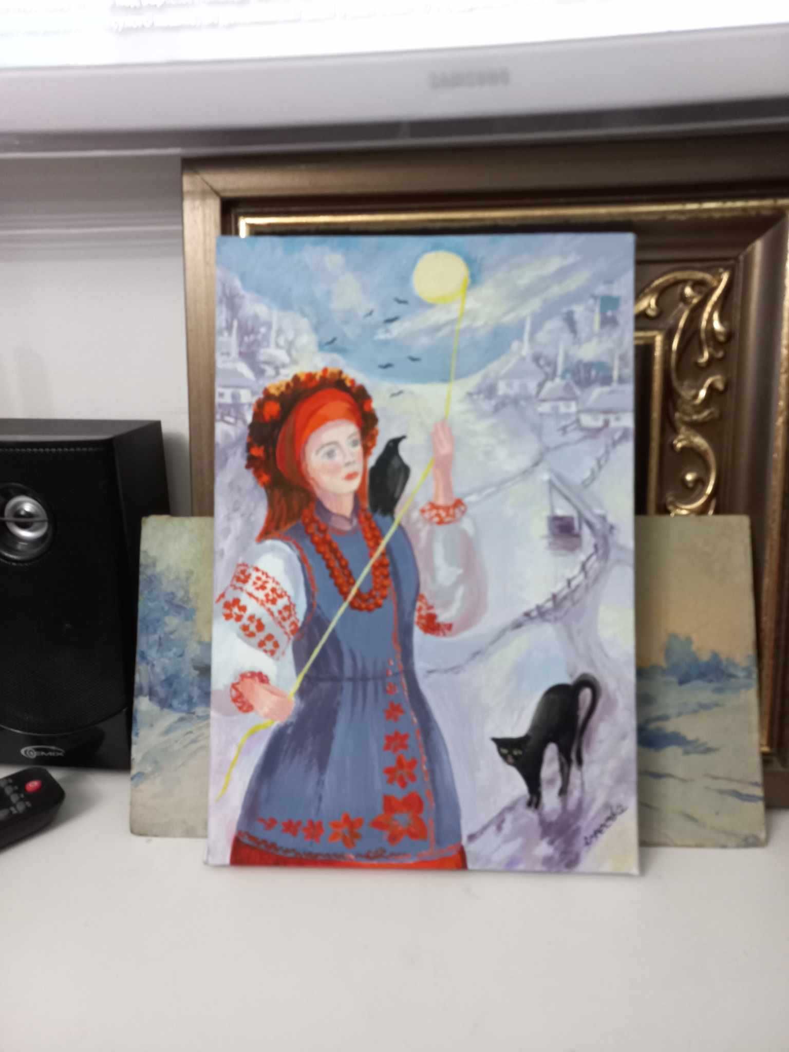 Картина "Конотопская  ведьма" Холст.Акрил.