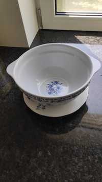 Misa do serwowania ze spodem - waza komplet porcelana