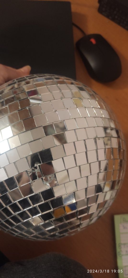 Дзеркальна куля диско шар для вечірок