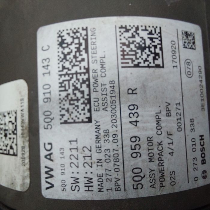 VW Tiguan Ateca Karoq 5QB 20r Maglownica Przekładnia Kierownicza