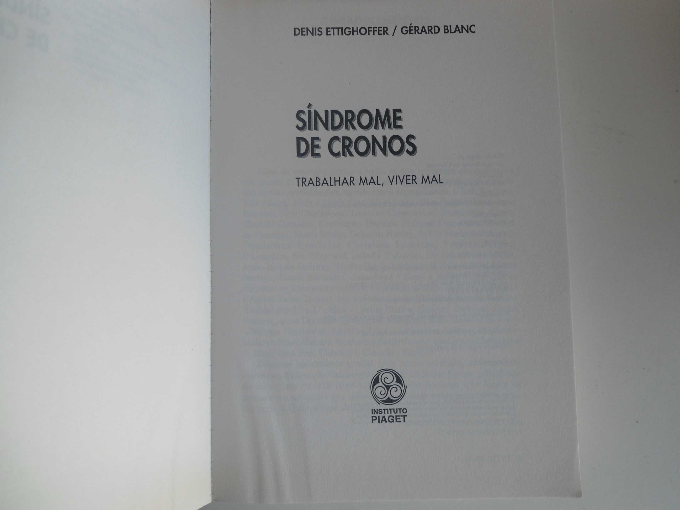 Síndrome de Cronos de Denis Ettighoffer e Gérard Blanc