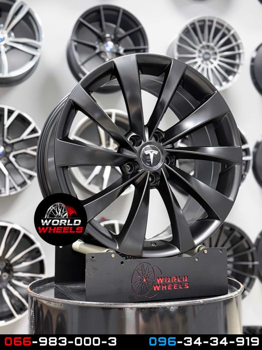 Диски R18 5x114.3 Tesla Model 3 Model Y Perfomance тесла черные