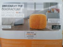 Dmuchany puf dekoracyjny