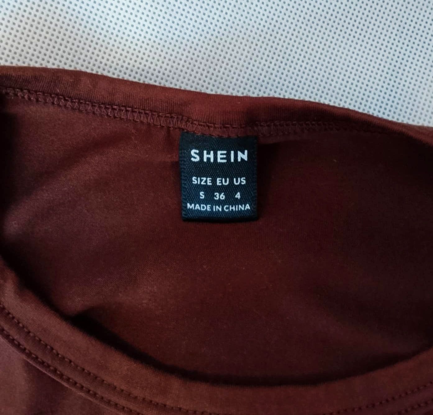 Brązowy croptop Shein rozmiar S/36