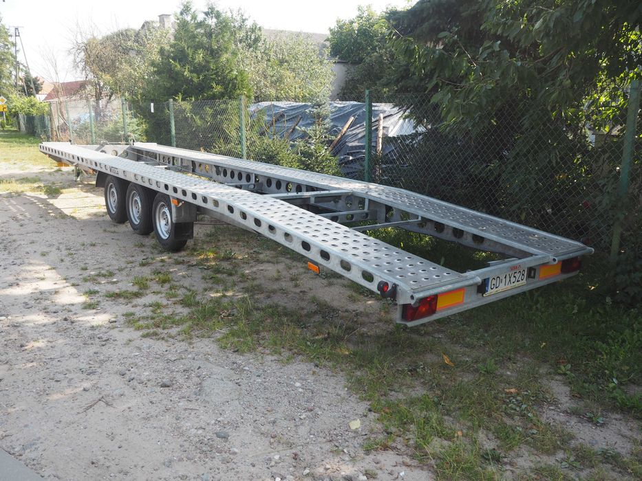 Wynajem lawety ,wynajem przyczep laweta 3500 dmc 2700 dmc