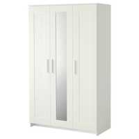 BRIMNES roupeiro 
Roupeiro c/3 portas, branco, 117x190 cm