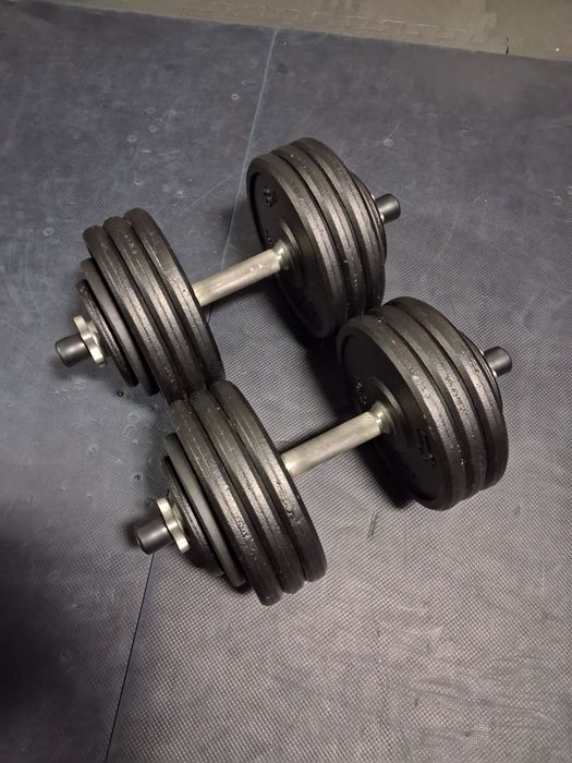 Halteres ajustáveis de ferro fundido