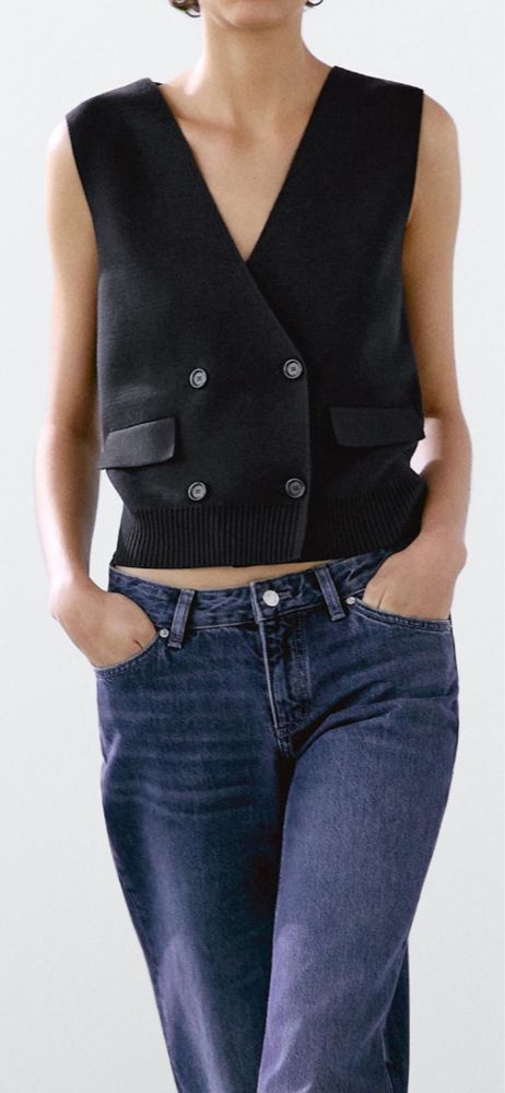 Efektowna jamizelka , sweterek Milsno od Massimo Dutti xs /S