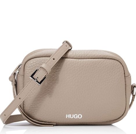 Hugo torebka beżowa elegancka skórzana
