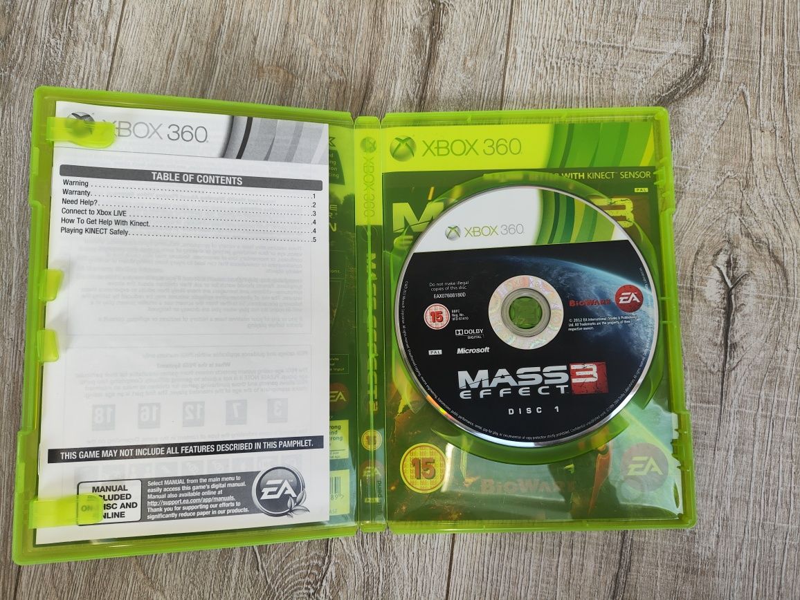 Xbox 360 Mass Effect 3 Kinect