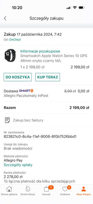 Aplle watch series 10 46mm