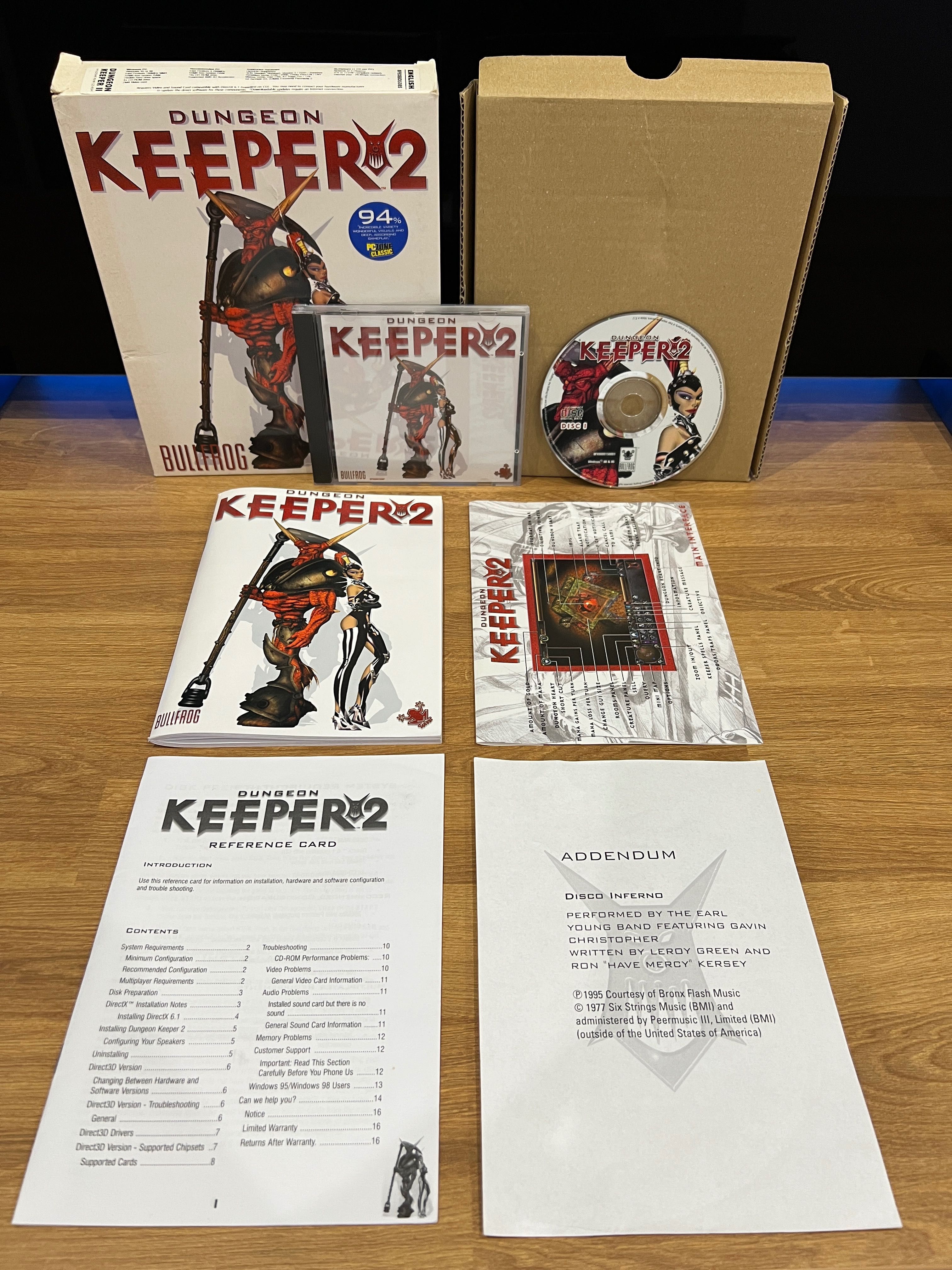 Dungeon Keeper 2 (PC EN 1999) BIG BOX kompletne premierowe wydanie
