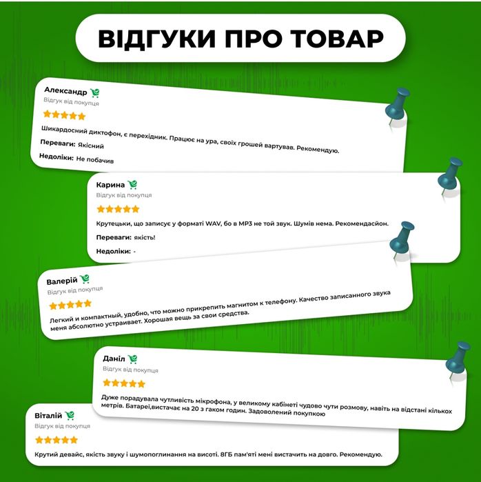 Міні диктофон з активацією голосом, магнітний,компактний, 20 годин 20