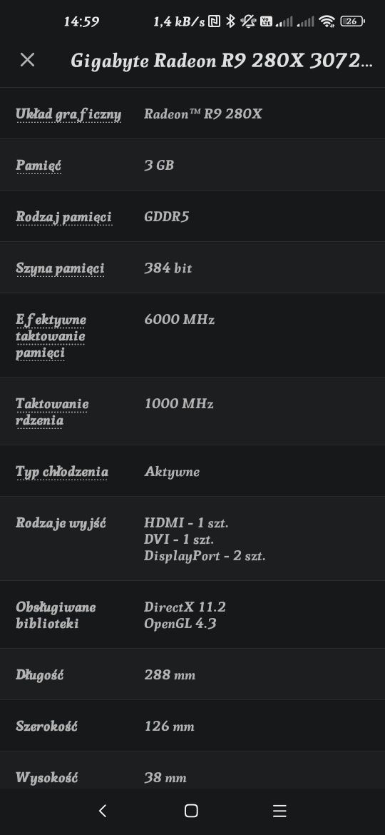 Gigabyte Radeon R9 280X WindForce 3X Oc