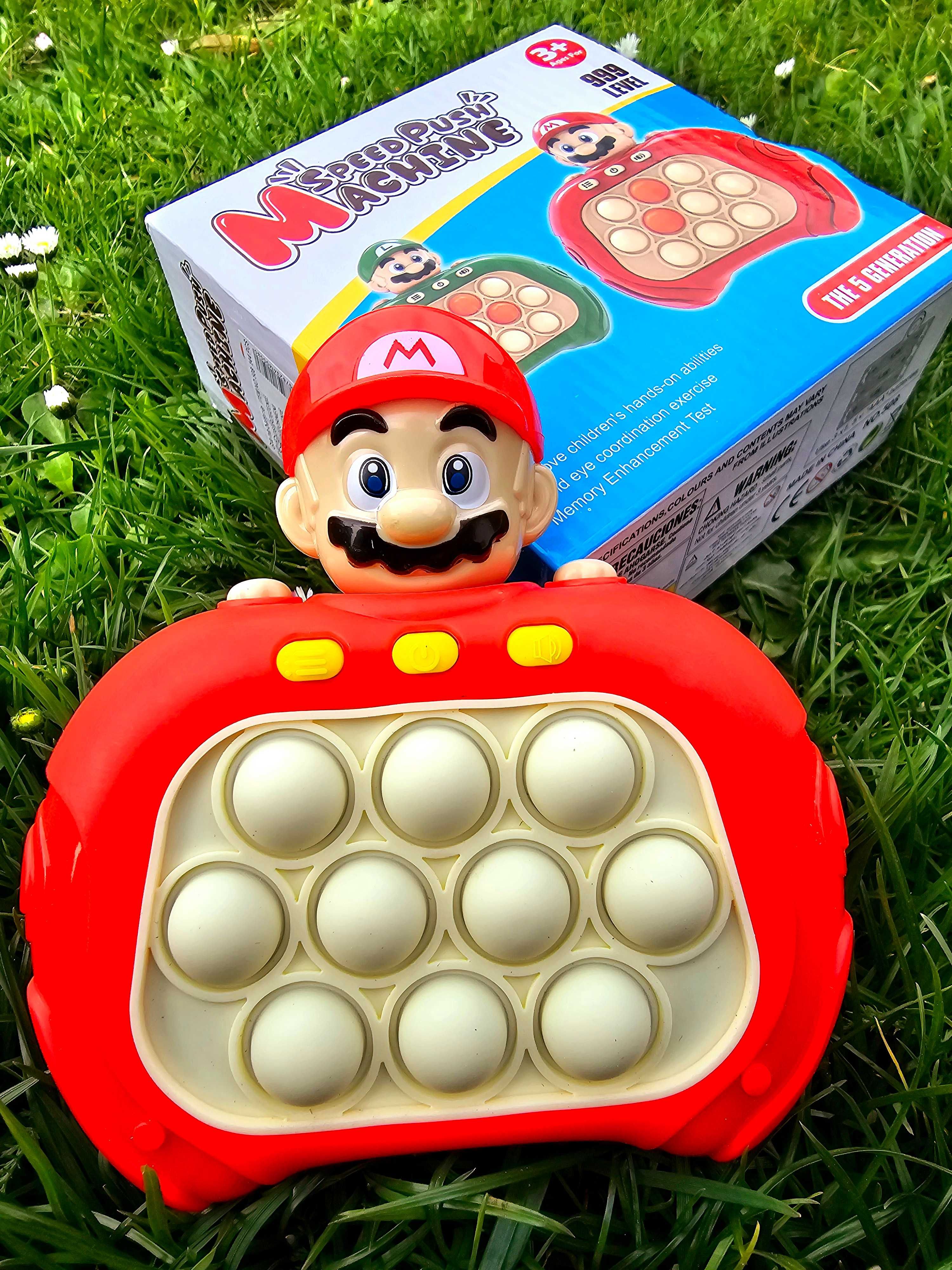Czerwony popit fast push _ nowa zabawka Mario