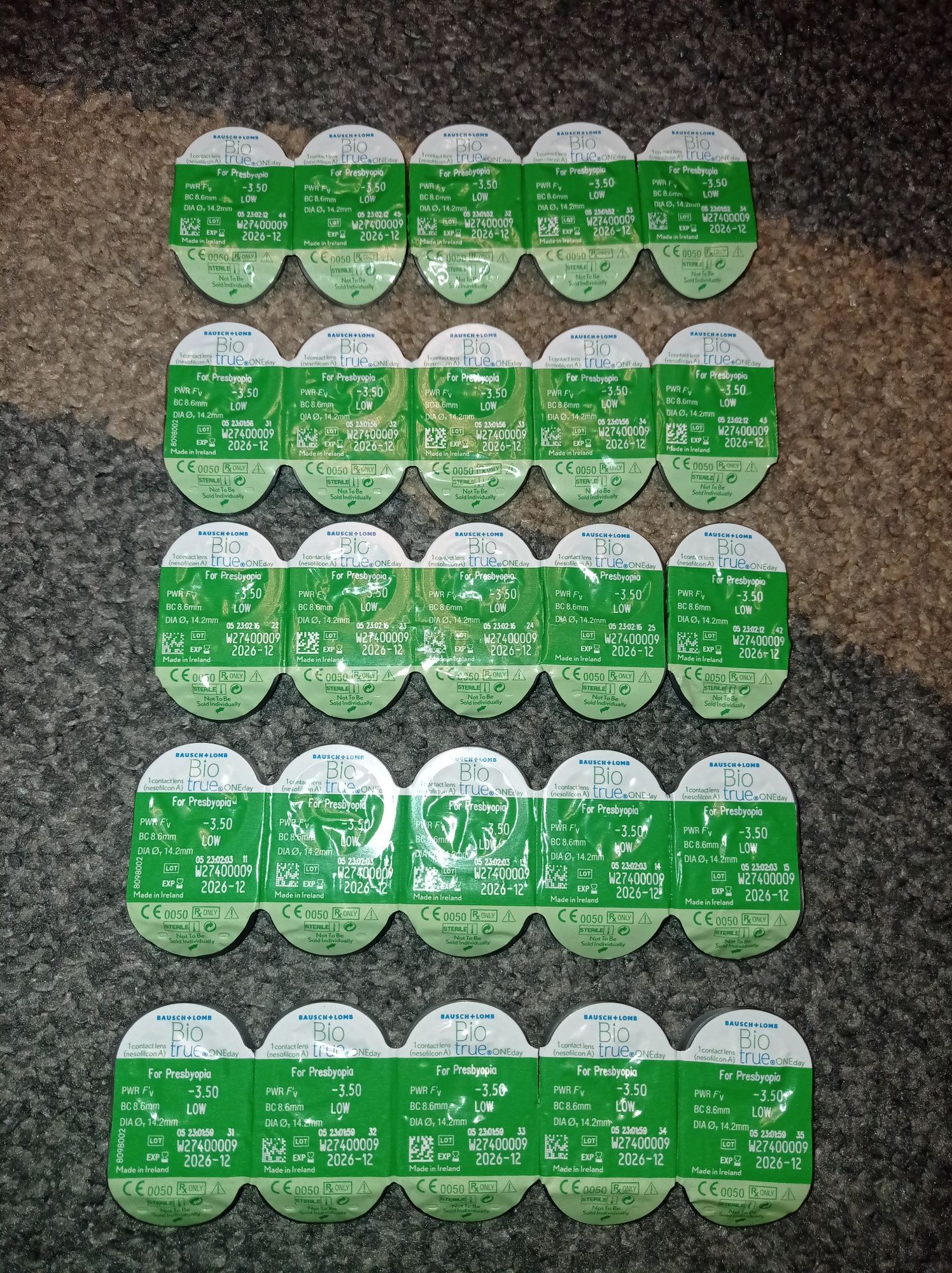 BioTrue Oneday for Presbyopia soczewki progresywne jednodn. -3,50 LOW