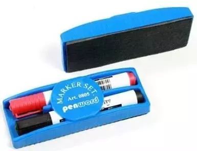 Marker suchościeralny 2 kolory + gąbka. Penword