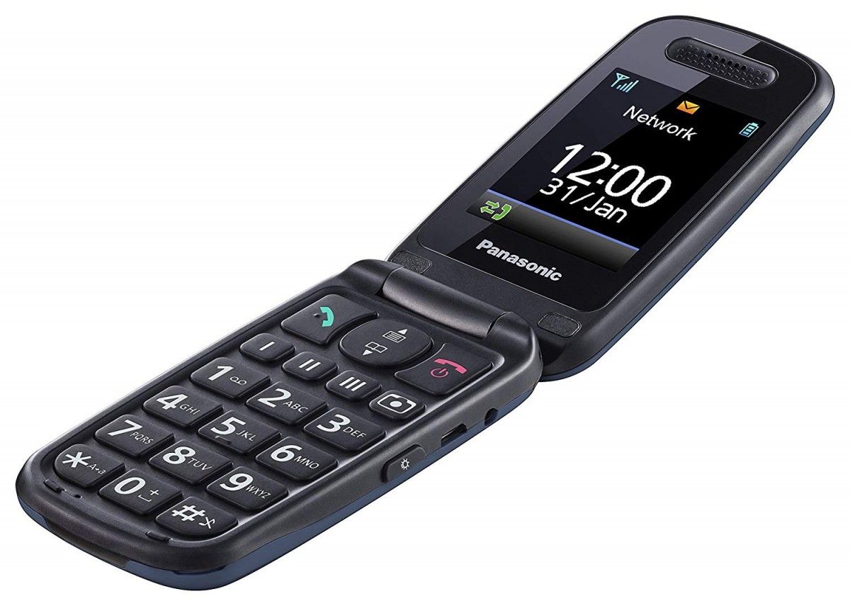 telefon komórkowy panasonic kx-tu456 32 mb / 32 gb 2g niebieski