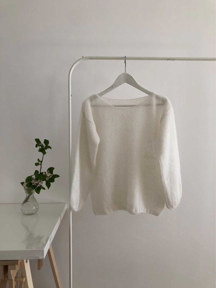 Sweterek moherowy jak chmurka Lucky Handmade