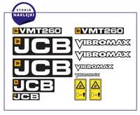 Naklejki Zestaw na Walec drogowy JCB VMT260 VIBROMAX Nalepki