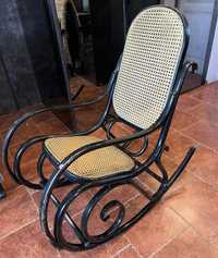 Fotel bujany PRL krzesło