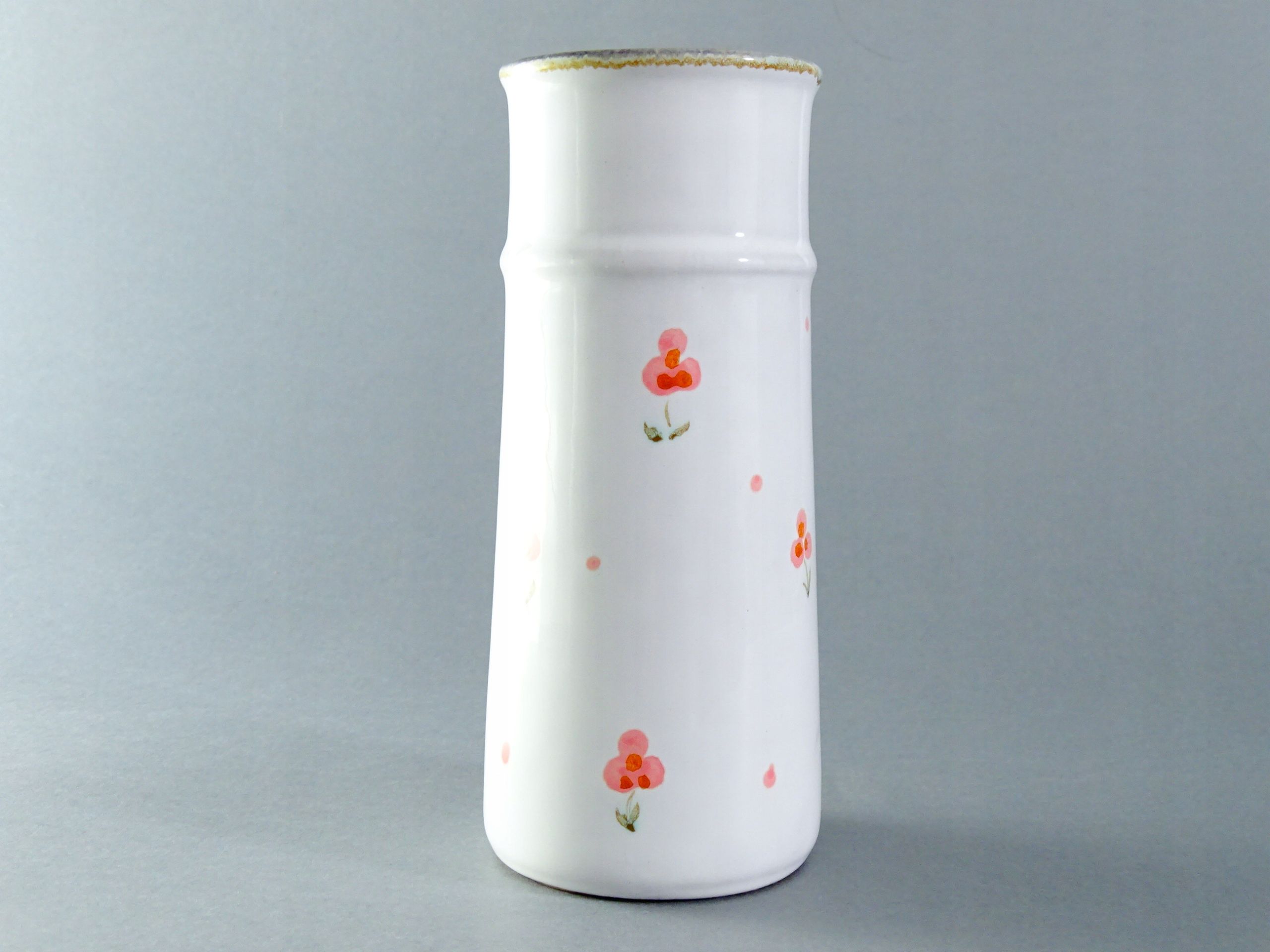 lata 70/80 piękny malowany wazon ceramiczny