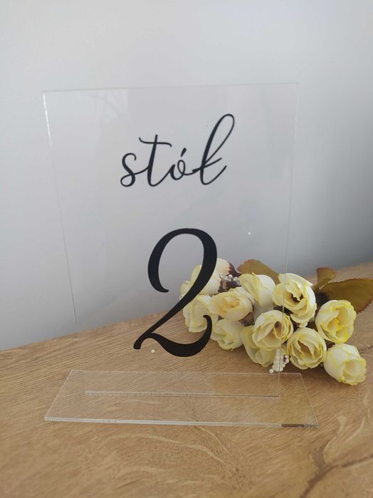 Numery na stol - pleksi