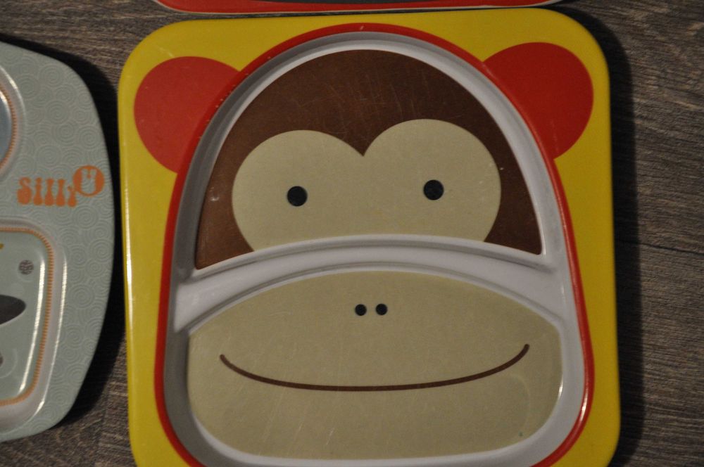 Talerzyki z przegródkami Bobas lubi wybór 4 sztuki