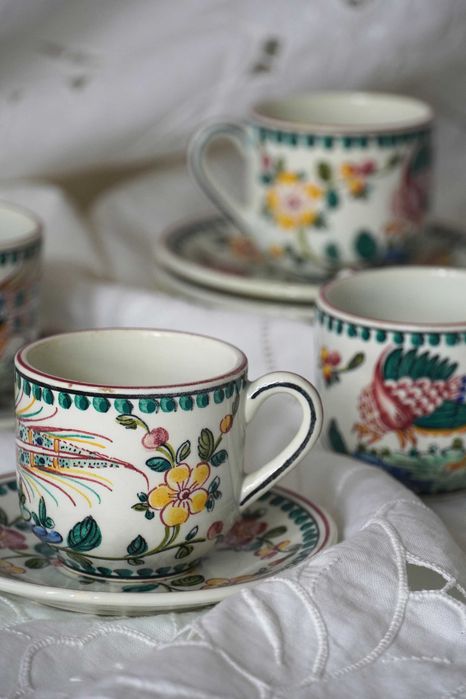 Serviço de café vintage da Fábrica  do Outeiro