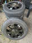 Felgi 5x112 r15 audi vw czarne letnie opony