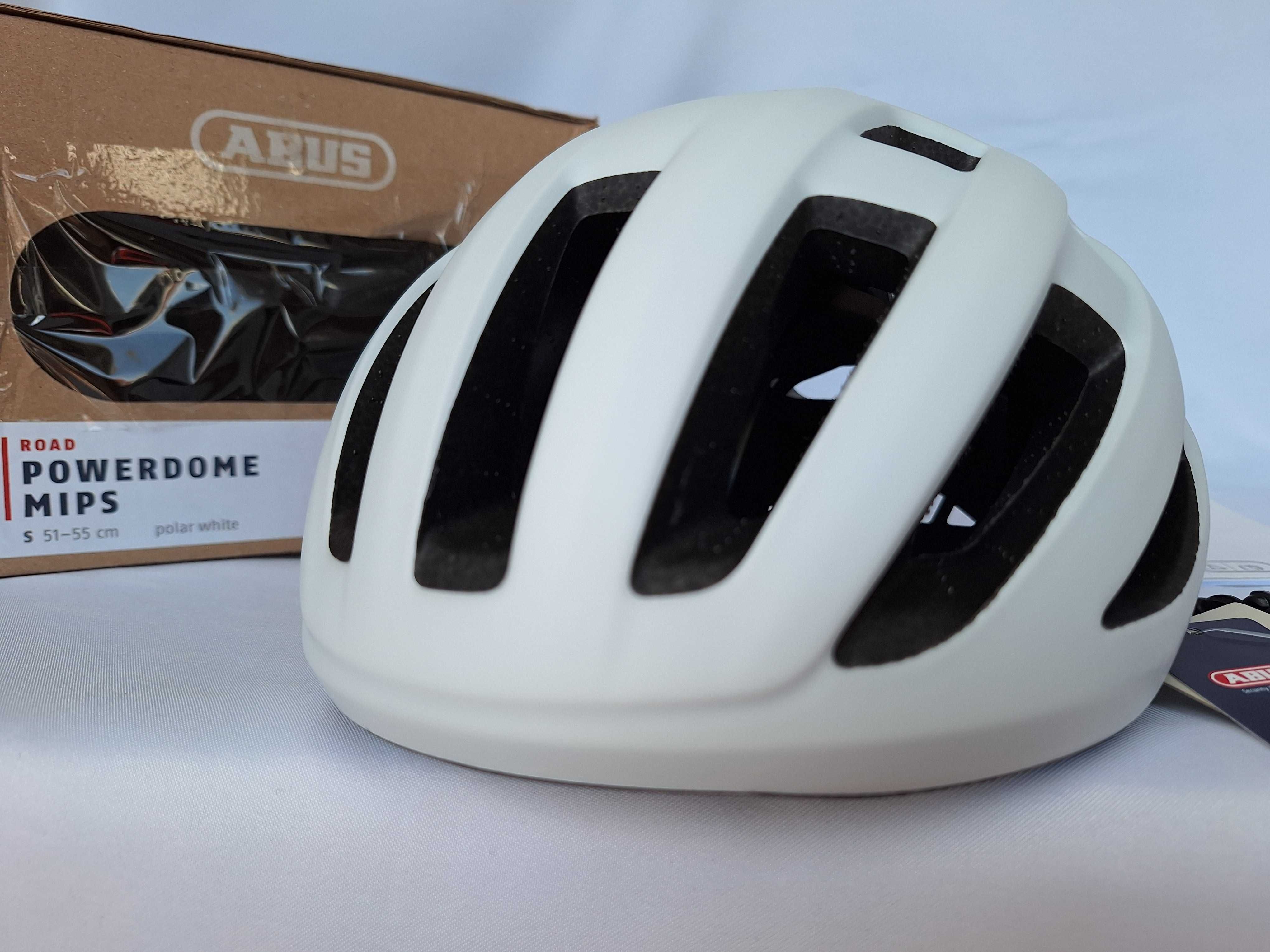 Kask rowerowy Abus Powerdome Mips Polar White S 51-55cm