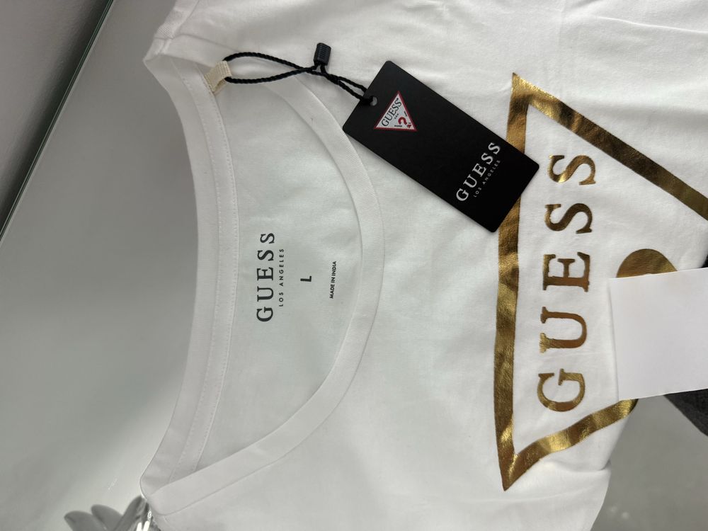 Koszulka T-shirt guess r.l biały