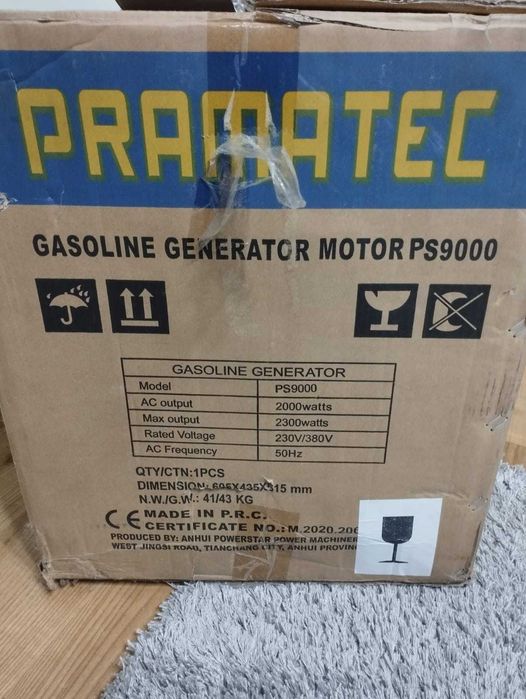 Бензиновий генератор PRAMATEC PS-9000 2,5 квт 3 фазний