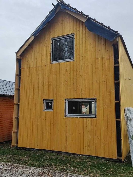 domek 70m2 nowoczesna stodoła   z poddaszem i tarasem