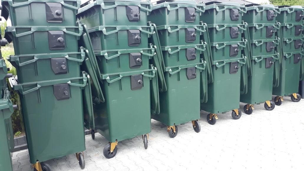 Kosz na śmieci pojemnik na odpady 660 litrów 1100 standard EN 840