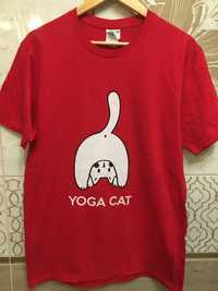 T-shirt nowy M Joga Cat