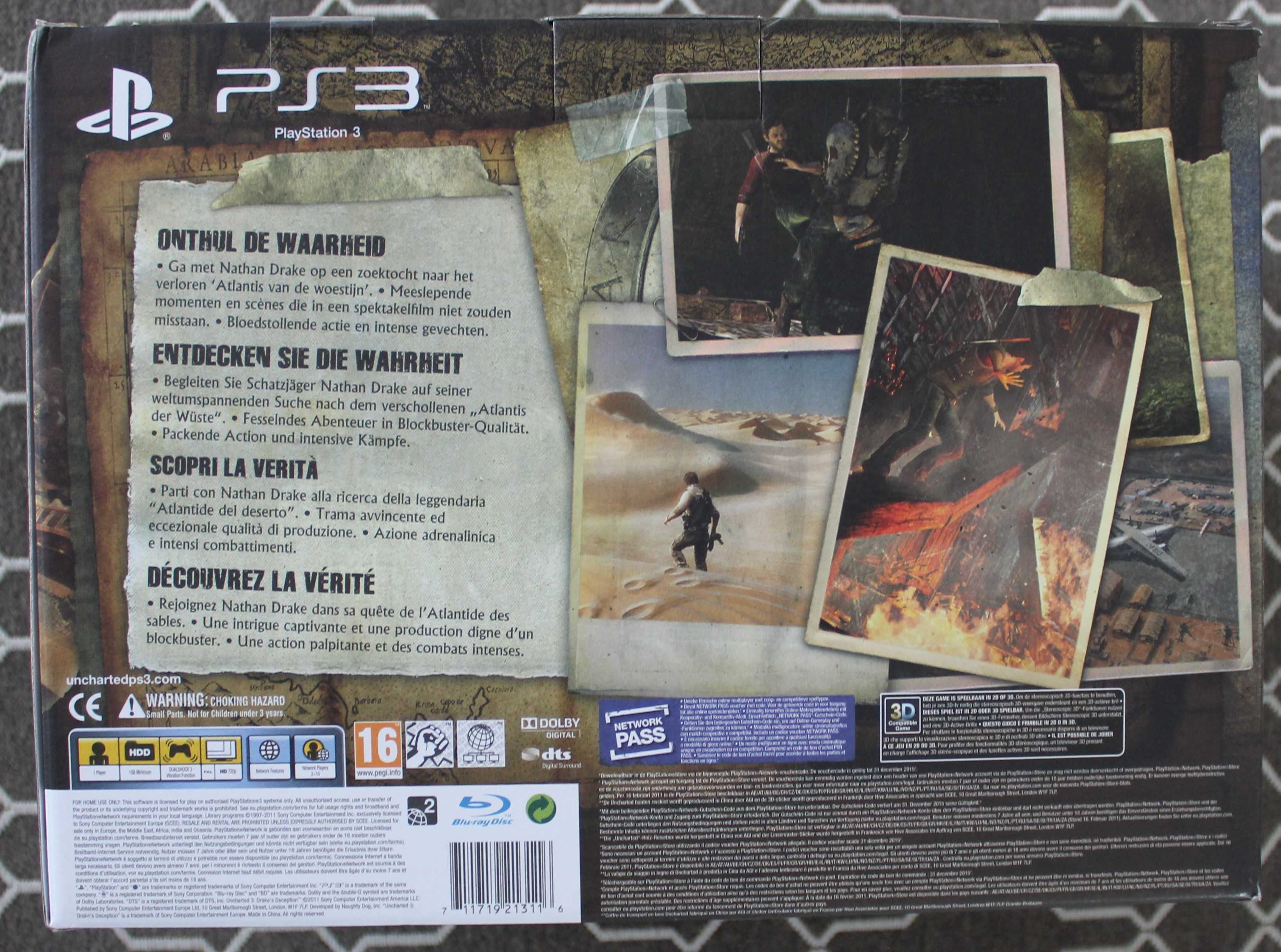 Uncharted 3 Drake's Deception PS3 Explorer Edition / Edycja Odkrywca