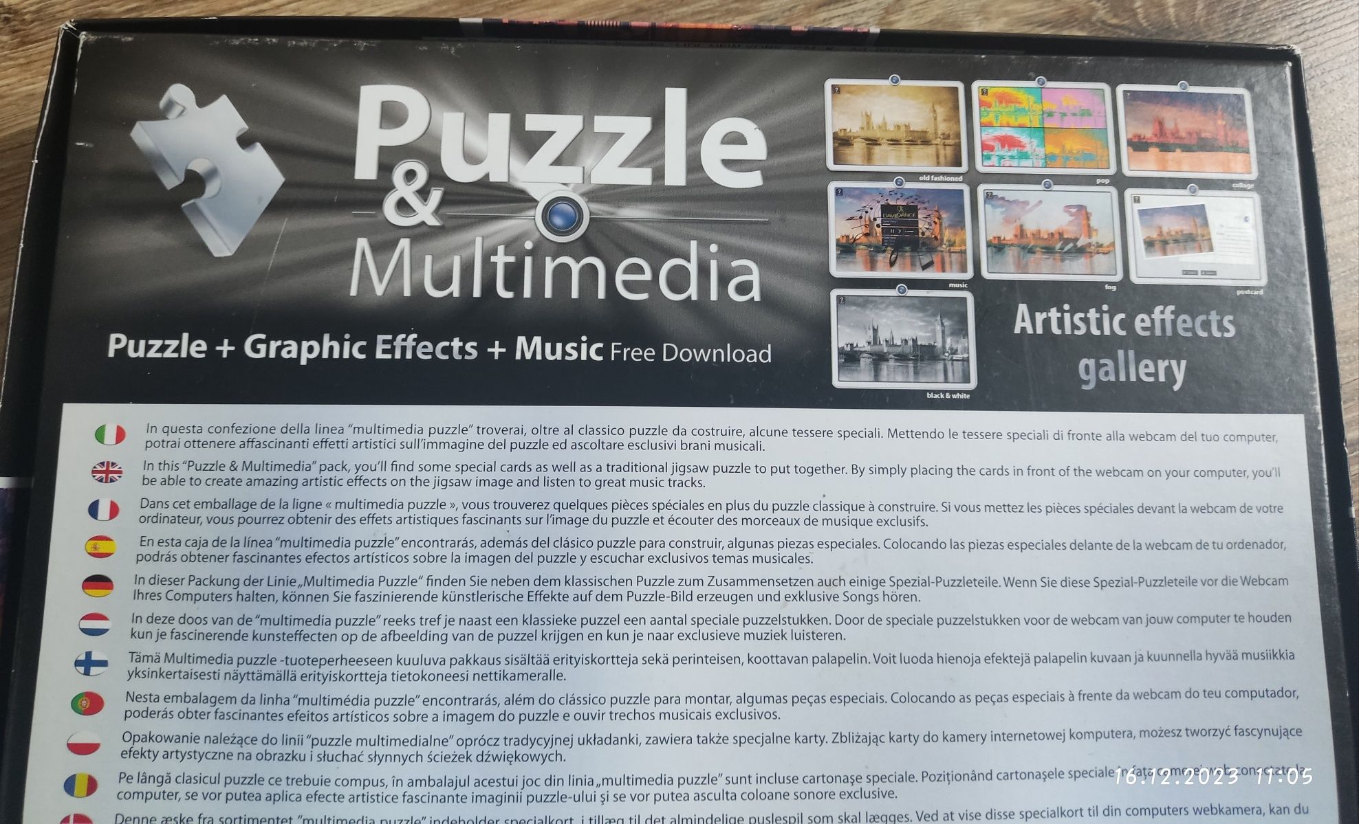 Puzzle multimedialne, 1000 szt.