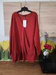 Nowy świetny sweter/bluza/tunika z dzianiny Bloomchic 58/60 poliester